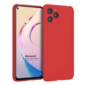 Microsonic Matte Silicone Oukitel C21 Pro Kırmızı Kılıf