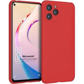 Microsonic Matte Silicone Oukitel C21 Pro Kırmızı Kılıf