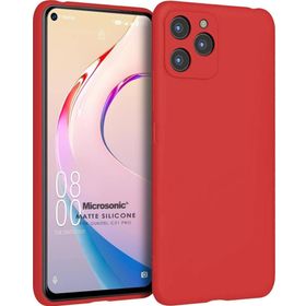 Microsonic Matte Silicone Oukitel C21 Pro Kırmızı Kılıf