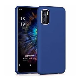 Microsonic Matte Silicone Reeder P13 Blue 2021 Lacivert Cep Telefonu Kılıfı