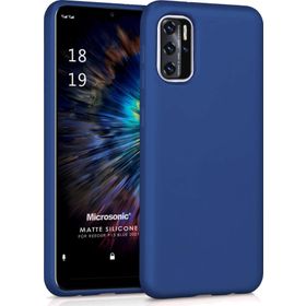 Microsonic Matte Silicone Reeder P13 Blue 2021 Lacivert Cep Telefonu Kılıfı