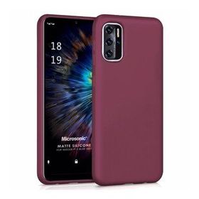 Microsonic Matte Silicone Reeder P13 Blue 2021 Mor Cep Telefonu Kılıfı