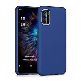 Microsonic Matte Silicone Reeder P13 Blue 2022 Lacivert Cep Telefonu Kılıfı