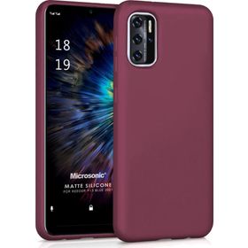 Microsonic Matte Silicone Reeder P13 Blue 2022 Mor Cep Telefonu Kılıfı