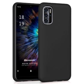 Microsonic Matte Silicone Reeder P13 Blue 2022 Siyah Cep Telefonu Kılıfı