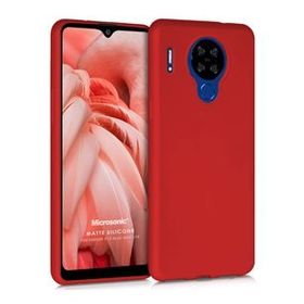 Microsonic Matte Silicone Reeder P13 Blue Max Lite Kırmızı Cep Telefonu Kılıfı