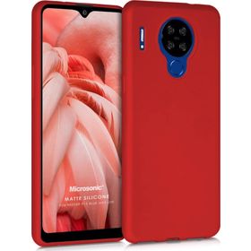 Microsonic Matte Silicone Reeder P13 Blue Max Lite Kırmızı Cep Telefonu Kılıfı
