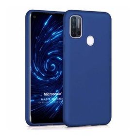 Microsonic Matte Silicone Reeder P13 Blue Max Pro Lacivert Cep Telefonu Kılıfı