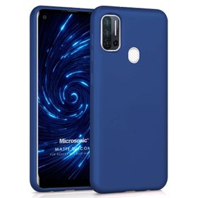 Microsonic Matte Silicone Reeder P13 Blue Max Pro Lacivert Cep Telefonu Kılıfı