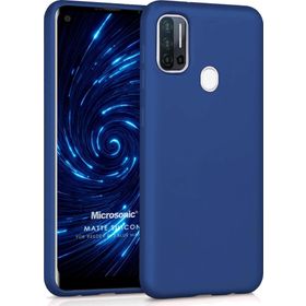 Microsonic Matte Silicone Reeder P13 Blue Max Pro Lacivert Cep Telefonu Kılıfı