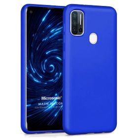 Microsonic Matte Silicone Reeder P13 Blue Max Pro Mavi Cep Telefonu Kılıfı