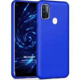Microsonic Matte Silicone Reeder P13 Blue Max Pro Mavi Cep Telefonu Kılıfı