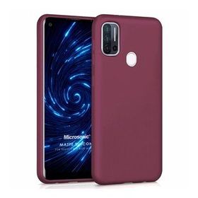 Microsonic Matte Silicone Reeder P13 Blue Max Pro Mor Cep Telefonu Kılıfı