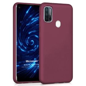Microsonic Matte Silicone Reeder P13 Blue Max Pro Mor Cep Telefonu Kılıfı