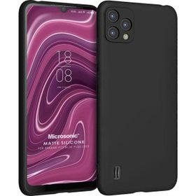 Microsonic Matte Silicone Reeder P13 Blue Plus 2022 Siyah Cep Telefonu Kılıfı