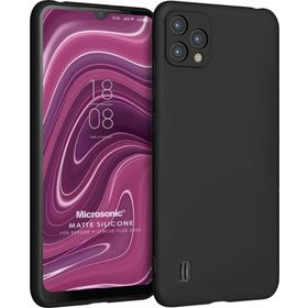 Microsonic Matte Silicone Reeder P13 Blue Plus 2022 Siyah Cep Telefonu Kılıfı