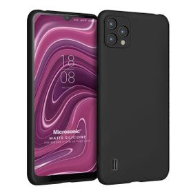 Microsonic Matte Silicone Reeder P13 Blue Plus 2022 Siyah Cep Telefonu Kılıfı