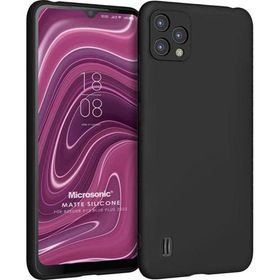 Microsonic Matte Silicone Reeder P13 Blue Plus 2022 Siyah Cep Telefonu Kılıfı