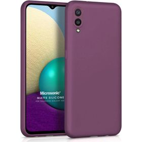 Microsonic Matte Silicone Samsung Galaxy A02 Kırmızı Kılıf