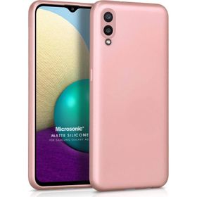 Microsonic Matte Silicone Samsung Galaxy A02 Kırmızı Kılıf