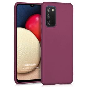 Microsonic Matte Silicone Samsung Galaxy A02S Siyah Kılıf