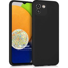 Microsonic Matte Silicone Samsung Galaxy A03 Siyah Kılıf