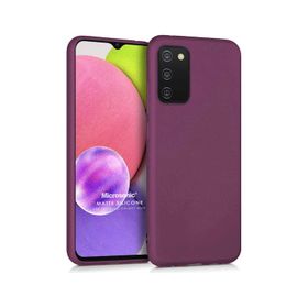 Microsonic Matte Silicone Samsung Galaxy A03S Cep Telefonu Kılıfı