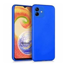 Microsonic Matte Silicone Samsung Galaxy A04E Mavi Kılıf