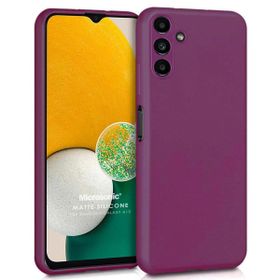 Microsonic Matte Silicone Samsung Galaxy A13 Mor Kılıf