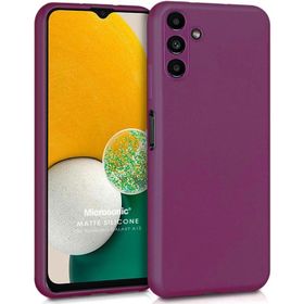 Microsonic Matte Silicone Samsung Galaxy A13 Mor Kılıf