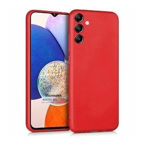 Microsonic Matte Silicone Samsung Galaxy A14 Kırmızı Kılıf