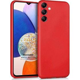 Microsonic Matte Silicone Samsung Galaxy A14 Kırmızı Kılıf