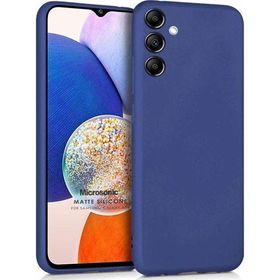 Microsonic Matte Silicone Samsung Galaxy A14 Lacivert Kılıf