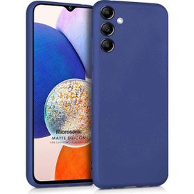 Microsonic Matte Silicone Samsung Galaxy A14 Lacivert Kılıf