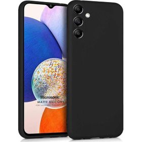 Microsonic Matte Silicone Samsung Galaxy A14 Siyah Kılıf