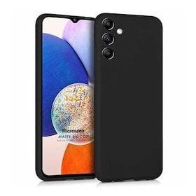 Microsonic Matte Silicone Samsung Galaxy A14 Siyah Kılıf