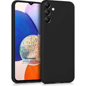Microsonic Matte Silicone Samsung Galaxy A14 Siyah Kılıf