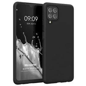 Microsonic Matte Silicone Samsung Galaxy A22 4G Siyah Kılıf