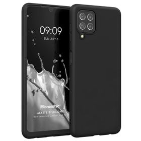 Microsonic Matte Silicone Samsung Galaxy A22 4G Siyah Kılıf
