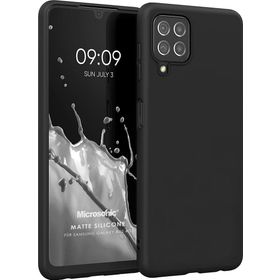Microsonic Matte Silicone Samsung Galaxy A22 4G Siyah Kılıf