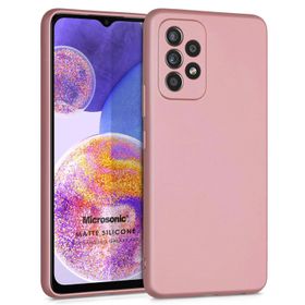 Microsonic Matte Silicone Samsung Galaxy A23 Gold Kılıf