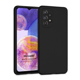 Microsonic Matte Silicone Samsung Galaxy A23 Siyah Kılıf