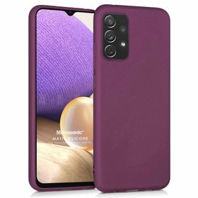 Microsonic Matte Silicone Samsung Galaxy A32 4G Mor Kılıf