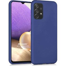 Microsonic Matte Silicone Samsung Galaxy A32 4G Mor Kılıf