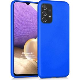 Microsonic Matte Silicone Samsung Galaxy A32 4G Mor Kılıf