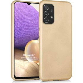 Microsonic Matte Silicone Samsung Galaxy A32 4G Mor Kılıf