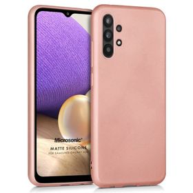 Microsonic Matte Silicone Samsung Galaxy A32 5G Siyah Kılıf
