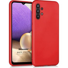 Microsonic Matte Silicone Samsung Galaxy A32 5G Siyah Kılıf