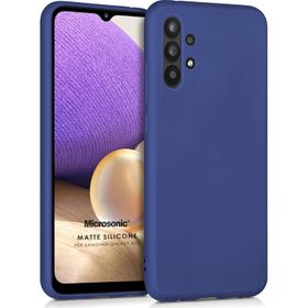 Microsonic Matte Silicone Samsung Galaxy A32 5G Siyah Kılıf