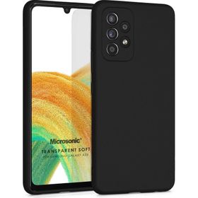 Microsonic Matte Silicone Samsung Galaxy A33 5G Siyah Kılıf